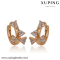 92887 xuping 18k gold plated jewelry fancy wholesale hoop earring